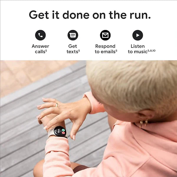 Smartwatch Pixel 2 : GPS + Cellular, Advanced Health Tracking, Oxygen & ECG Features, Water Resistance | 1-Year Warranty | 14-Day Hassle-Free Returns + Free Earbuds Pro2 [Imported Quality]