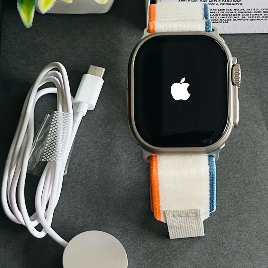 Combo Offer- Watch Ultra 2nd Gen. [49mm- GPS + Cellular] Bright Retina Display, Water Resistant - 1 Year Warranty | 15-Days return | Earbuds Free [Premium Quality]